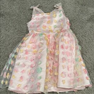 Little angles  by Us Angels 3-D Floral Dress size 5